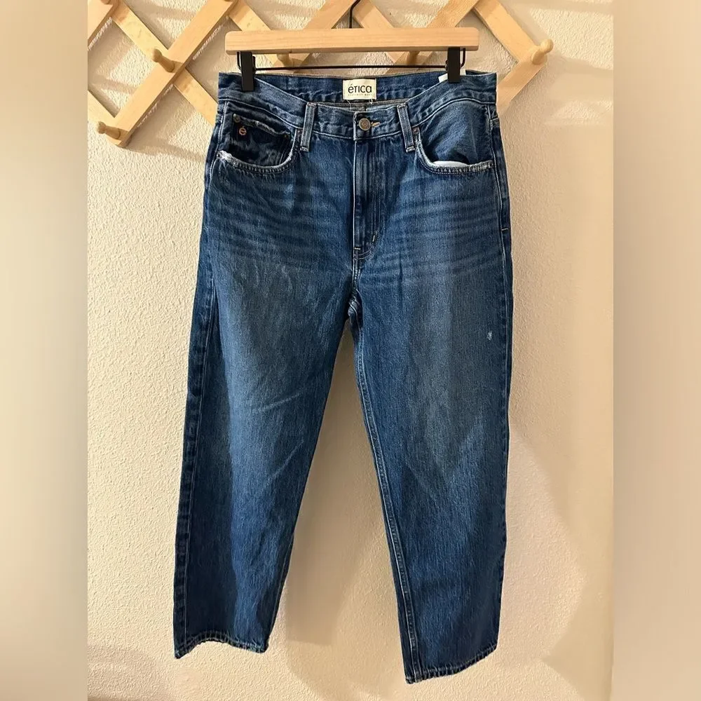 Ética Rhea Mid Rise Straight Jeans Sz 29